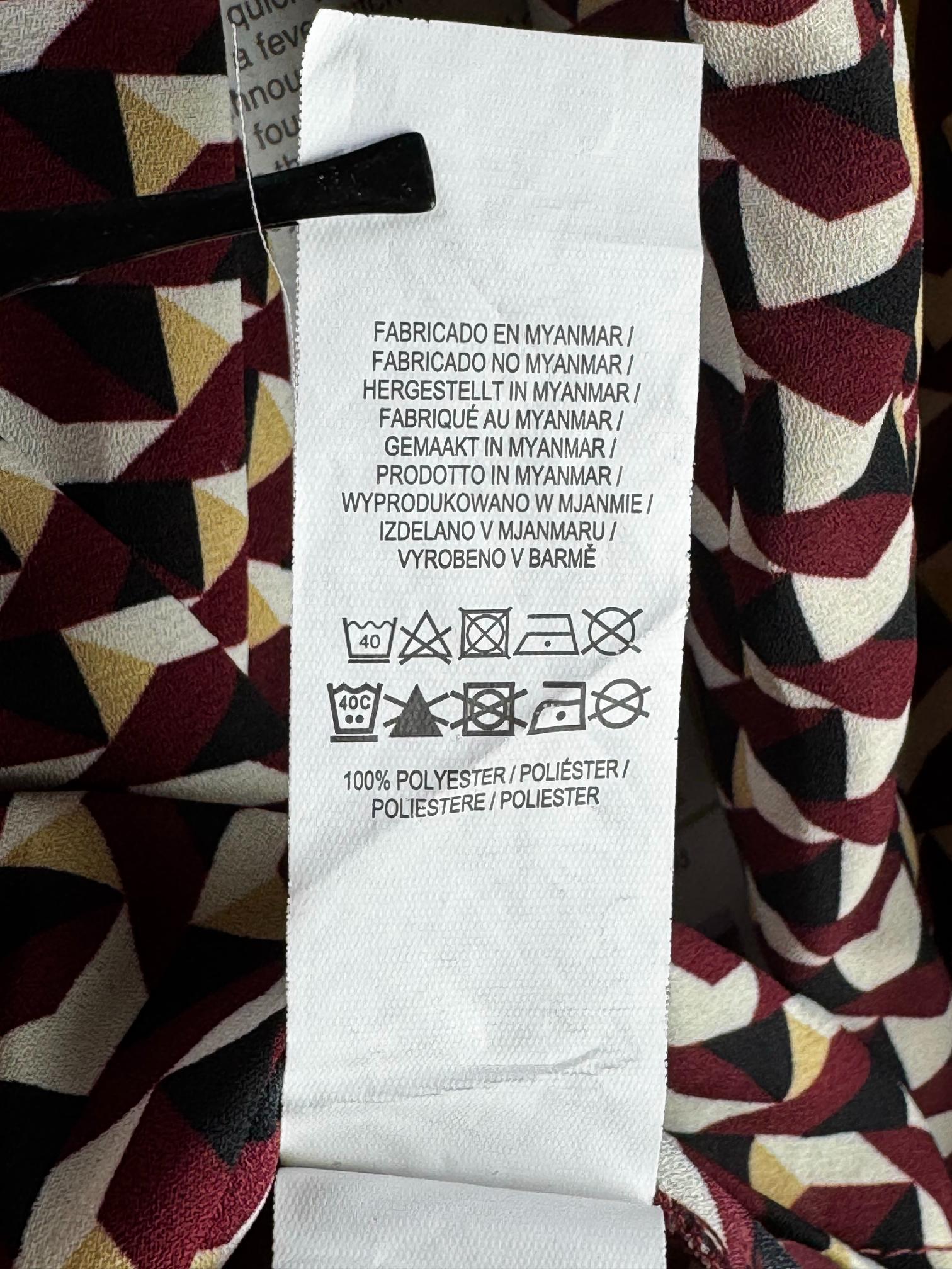 Primark® Medium | Bust: 19" | Geometrical | Shirt | B8 - 5711 - Genuine Maal
