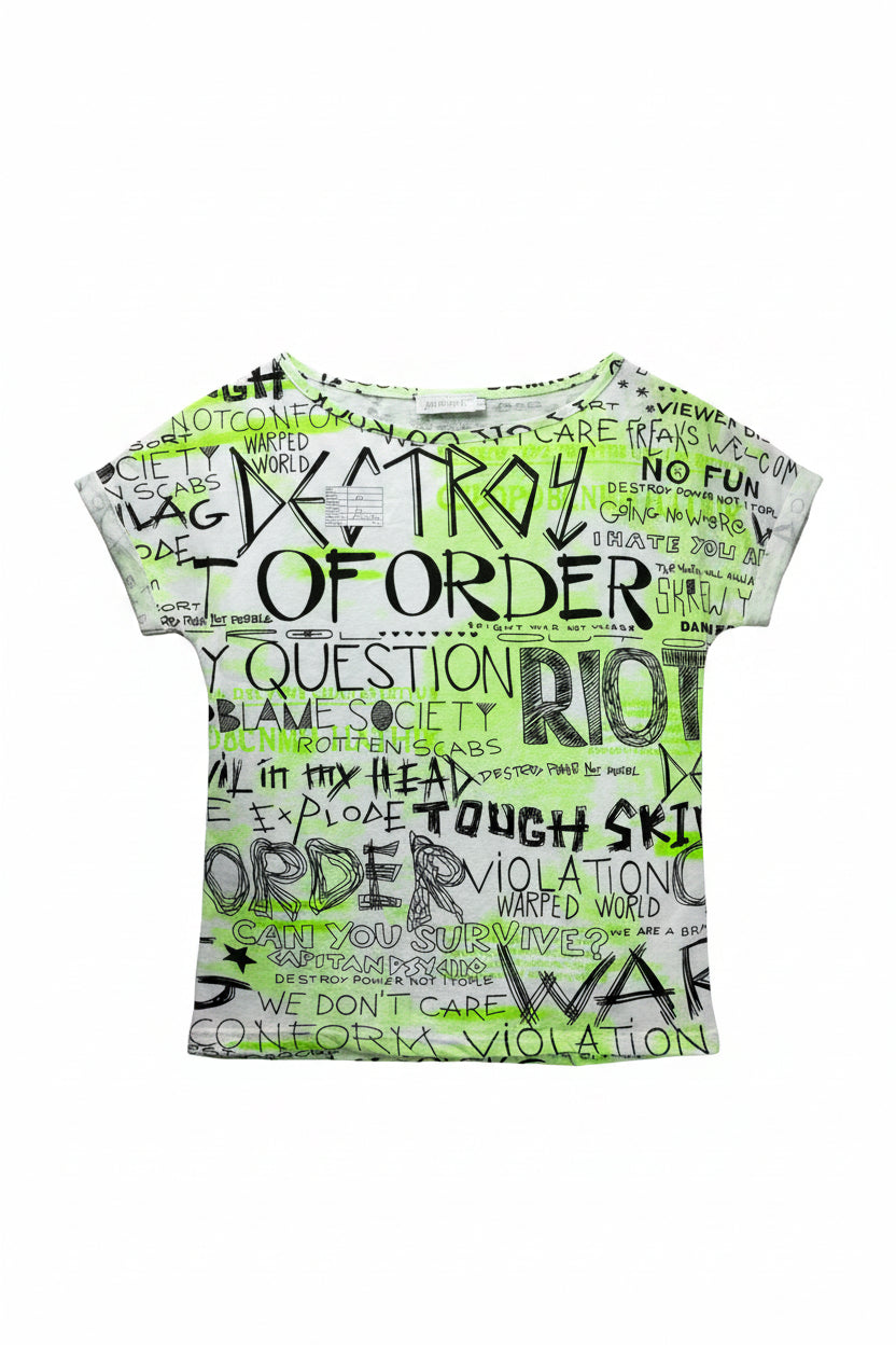 Chicaprie® Large | Bust: 20" | Doodle | T-Shirt | B8 - 5726 - Genuine Maal