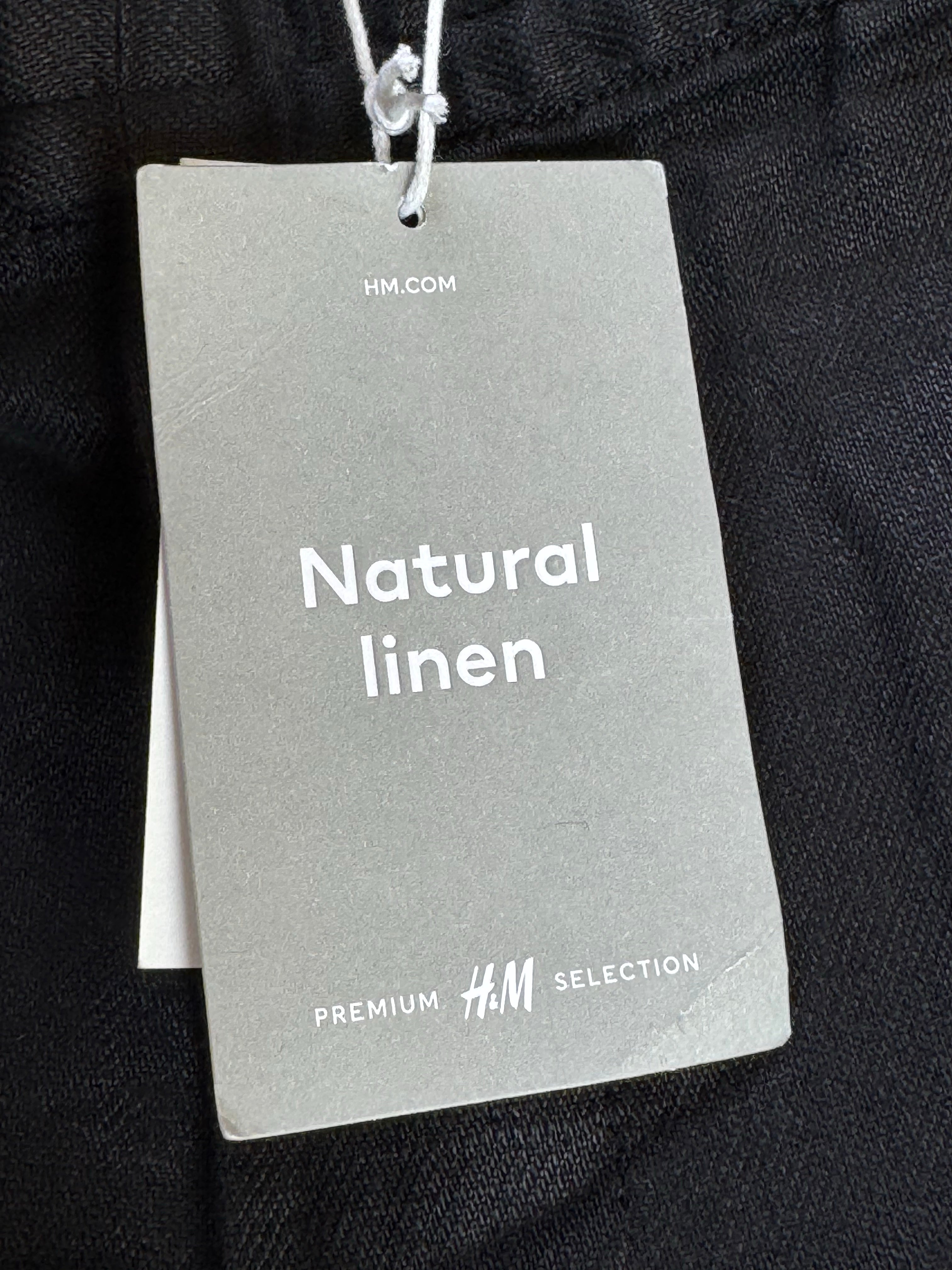 H&M® Waist: 34" | Black | Shorts | 100% Linen | 1662 - Genuine Maal