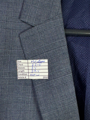 Tu® Medium | Chest: 22.5" | Check | Coat | Poly - Viscose | 2032 - Genuine Maal