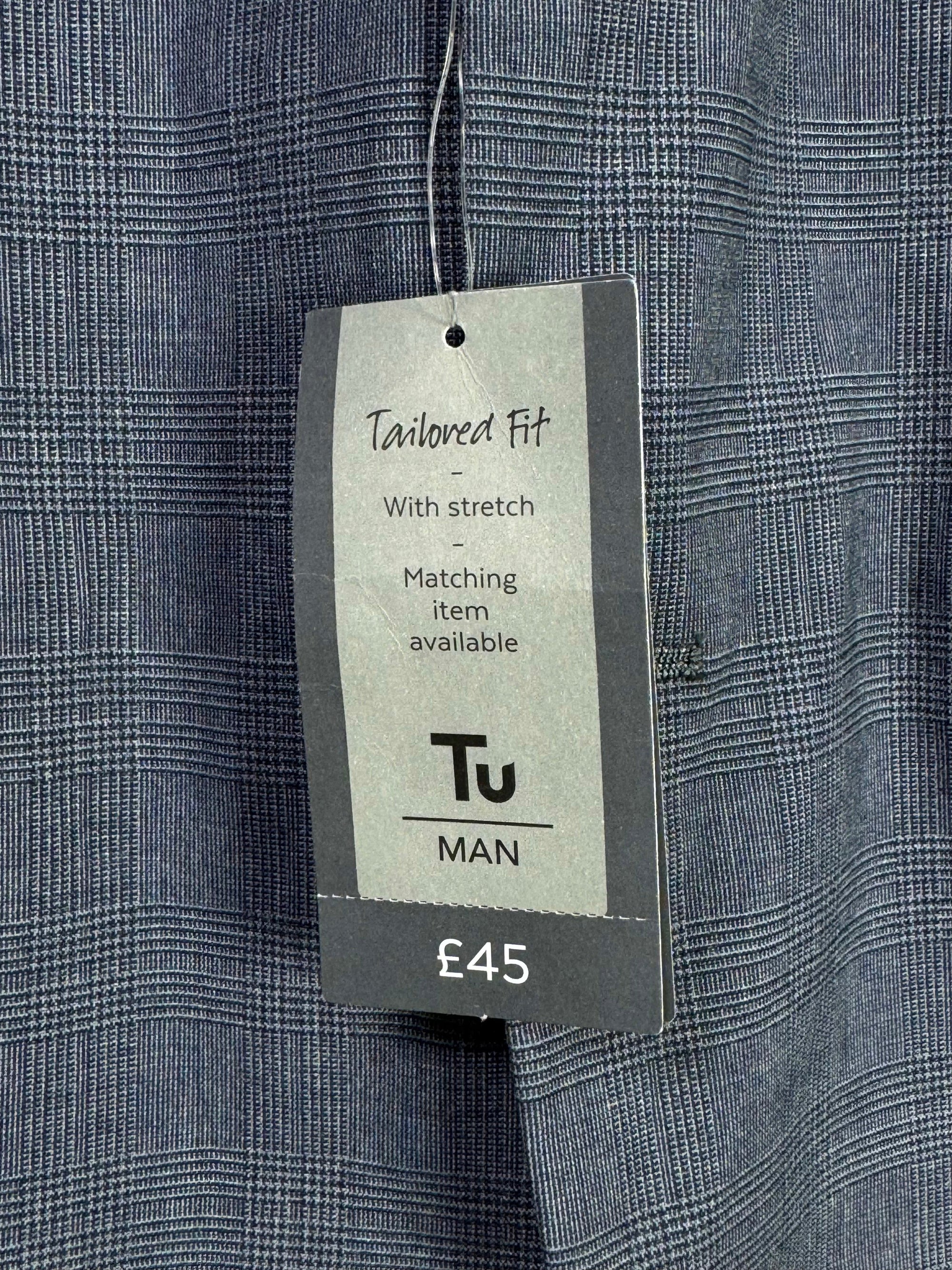 Tu® Medium | Chest: 22.5" | Check | Coat | Poly - Viscose | 2032 - Genuine Maal