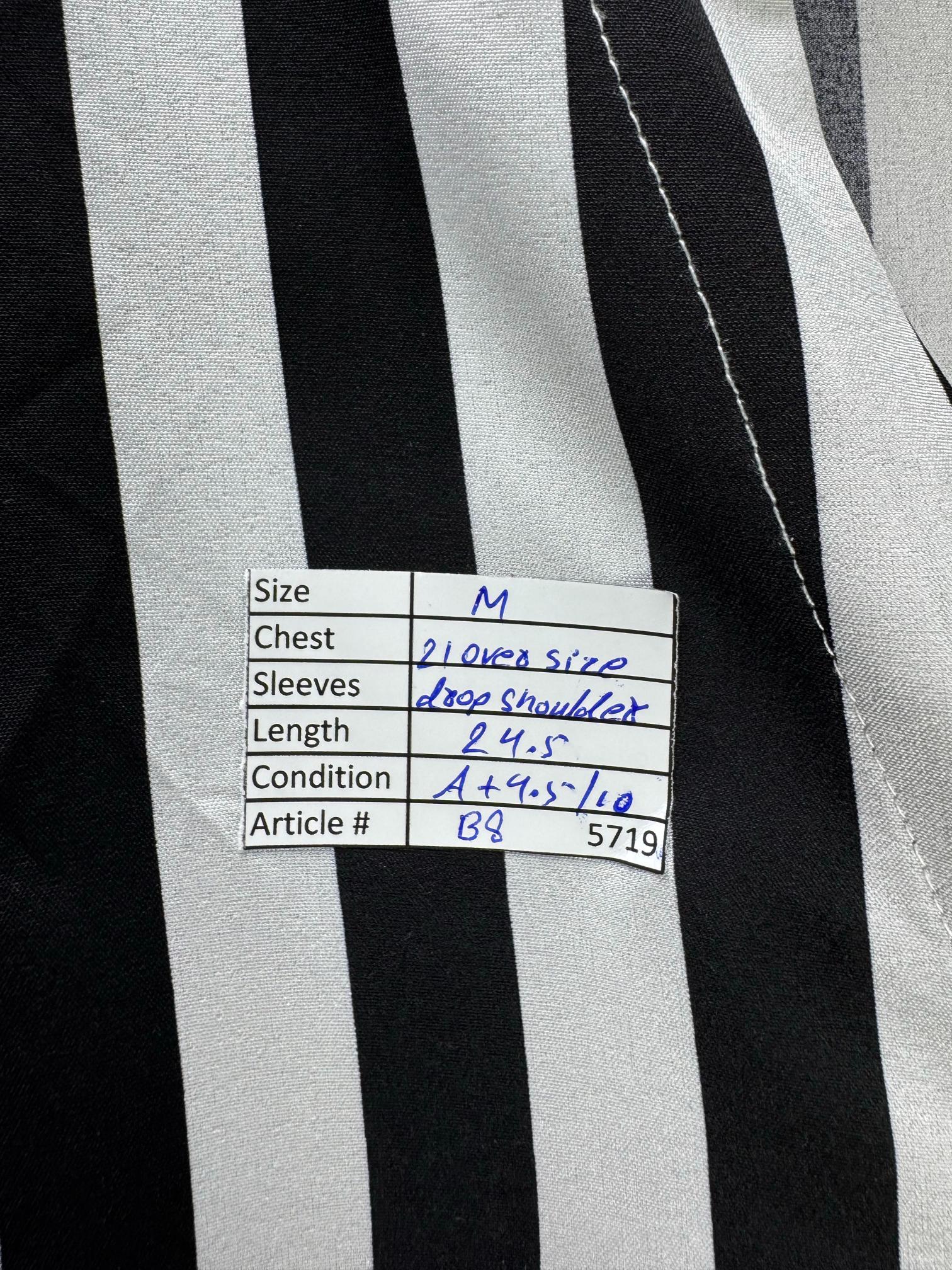 Emery Rose® Medium | Bust: 21" | Vertical Stripes | Shirt | B8 - 5719 - Genuine Maal