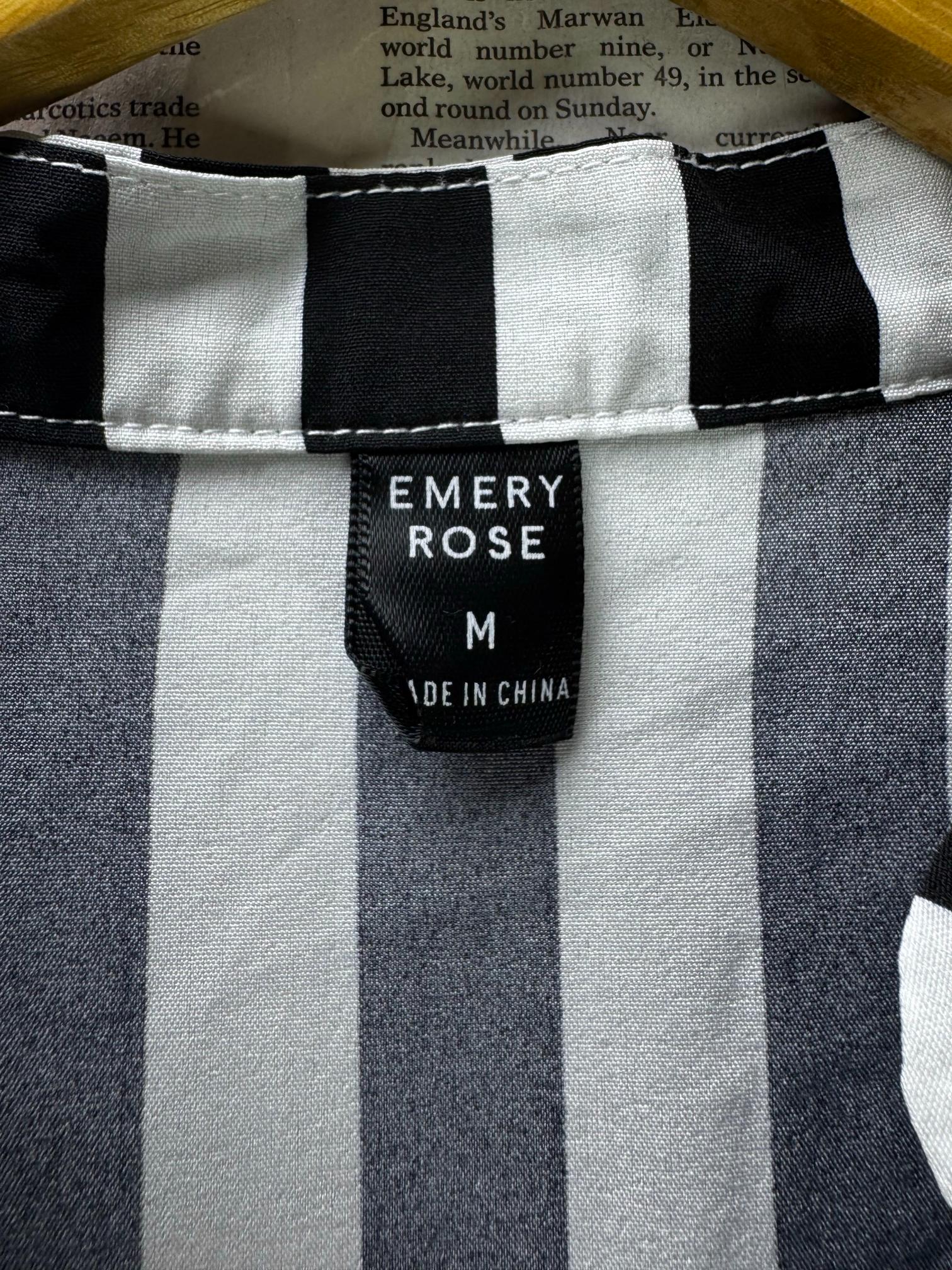 Emery Rose® Medium | Bust: 21" | Vertical Stripes | Shirt | B8 - 5719 - Genuine Maal