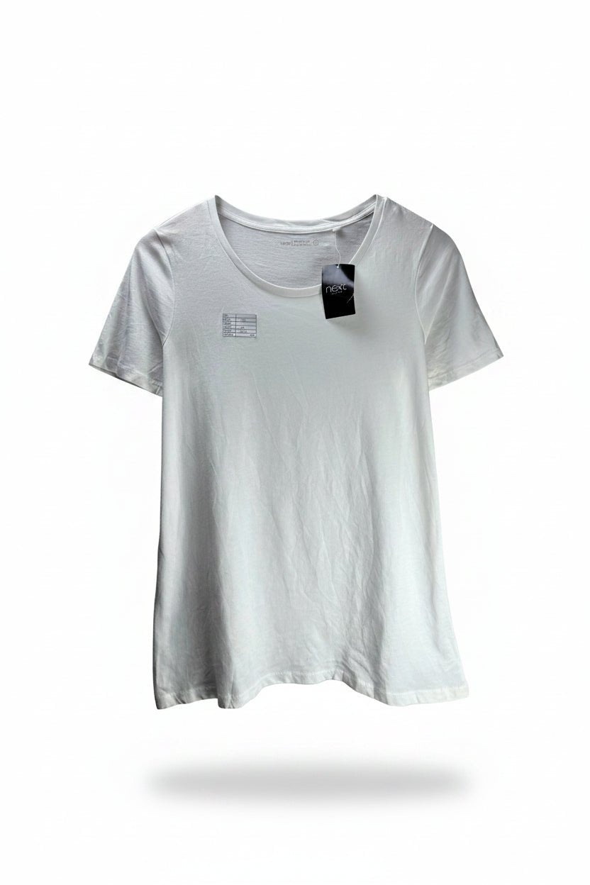 Next® Large | Bust: 20" | White | T-Shirt | B8 - 5955 - Genuine Maal