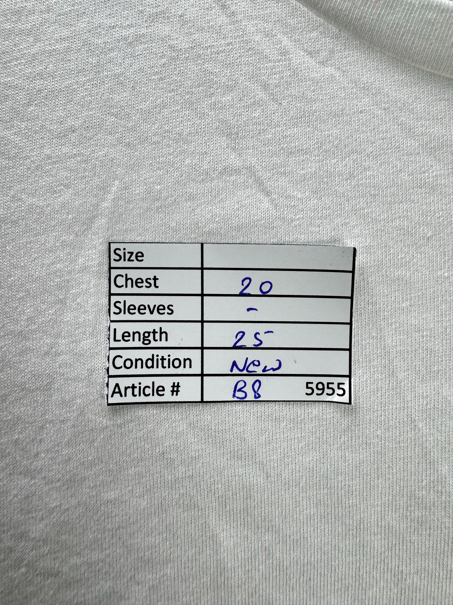 Next® Large | Bust: 20" | White | T-Shirt | B8 - 5955 - Genuine Maal