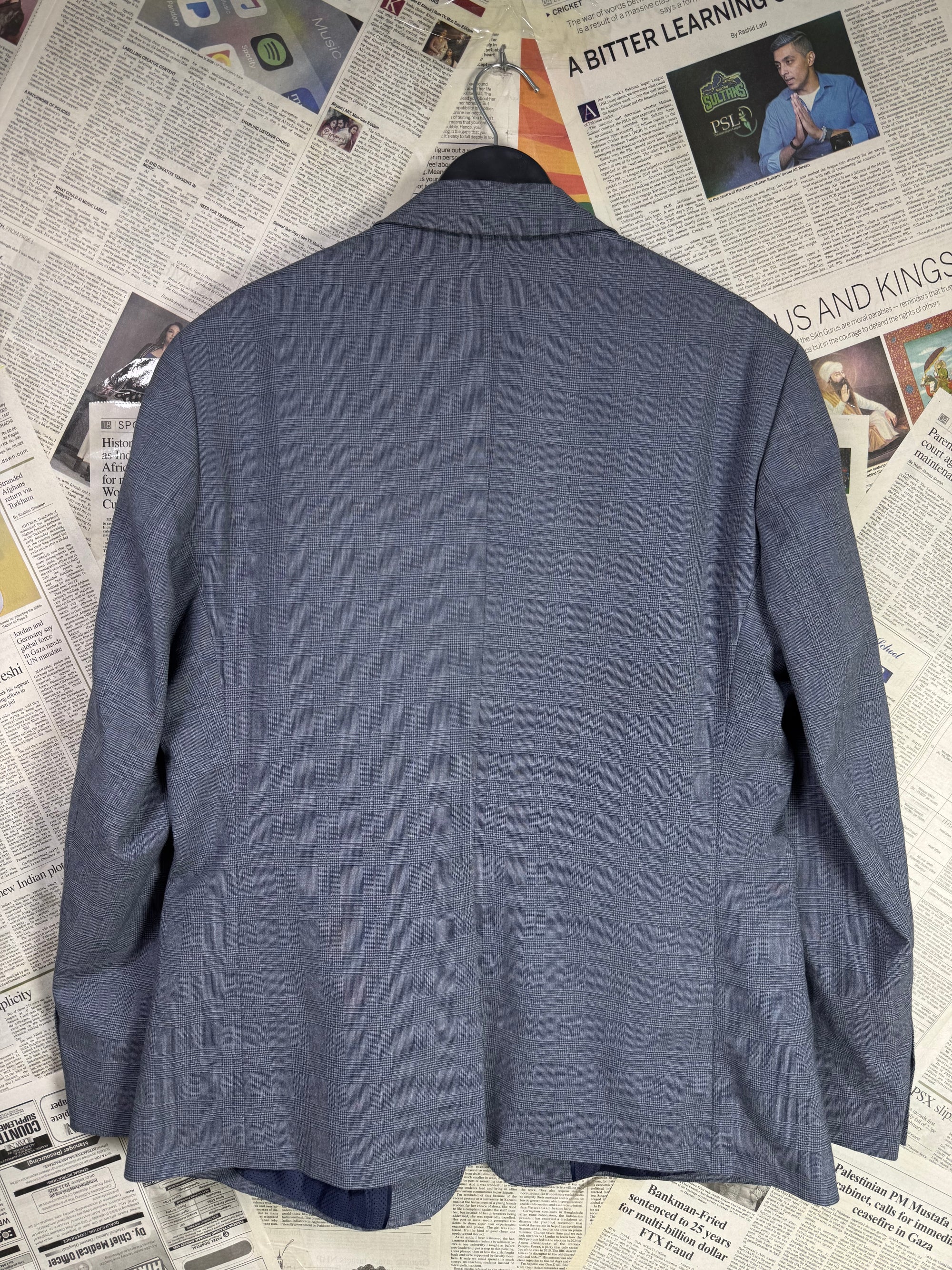 Tu® Medium | Chest: 22.5" | Check | Coat | Poly - Viscose | 2032 - Genuine Maal