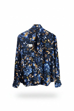 M&S® Medium | Bust: 19.5" | Floral | Shirt | B8 - 5722 - Genuine Maal