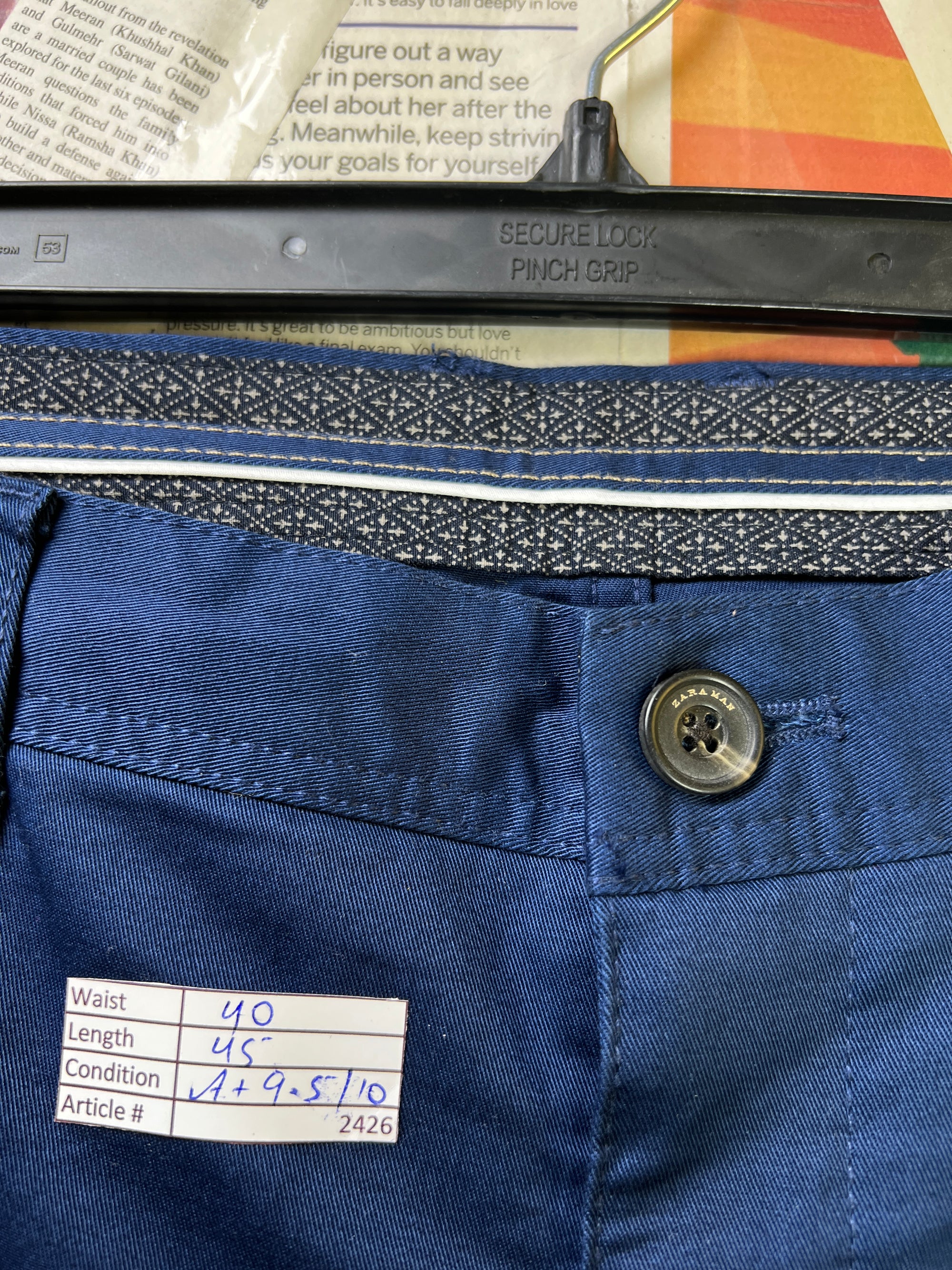 Zara® Waist: 40" | Blue | Golf Pant | 2426 - Genuine Maal