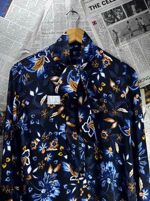 M&S® Medium | Bust: 19.5" | Floral | Shirt | B8 - 5722 - Genuine Maal