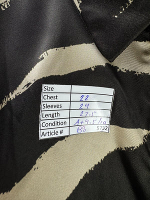 Primark® XS | Bust: 22" | Zebra Print | Shirt | B8 - 5732 - Genuine Maal