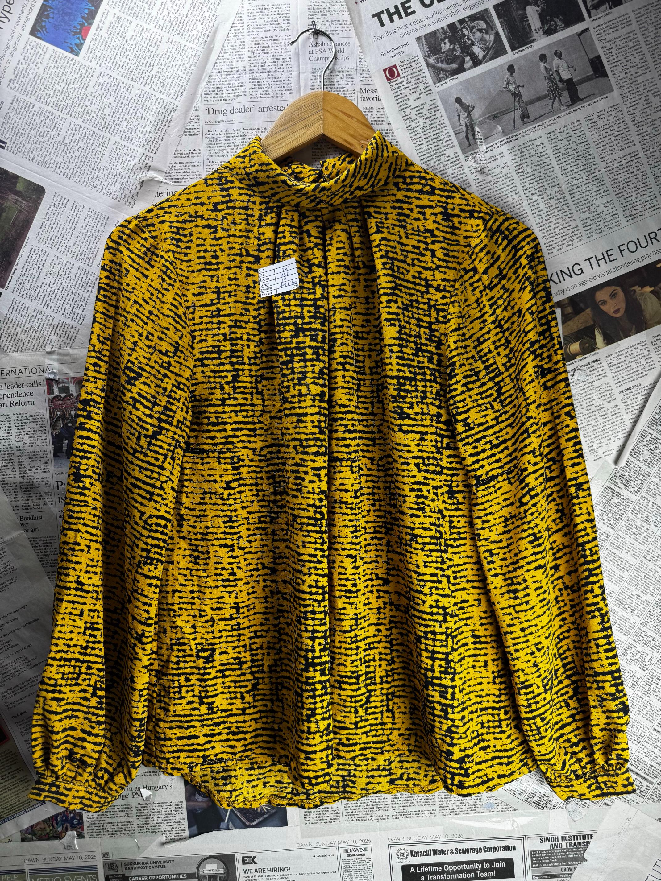 Primark® Small | Bust: 17.5" | Abstract | Shirt | B8 - 5715 - Genuine Maal