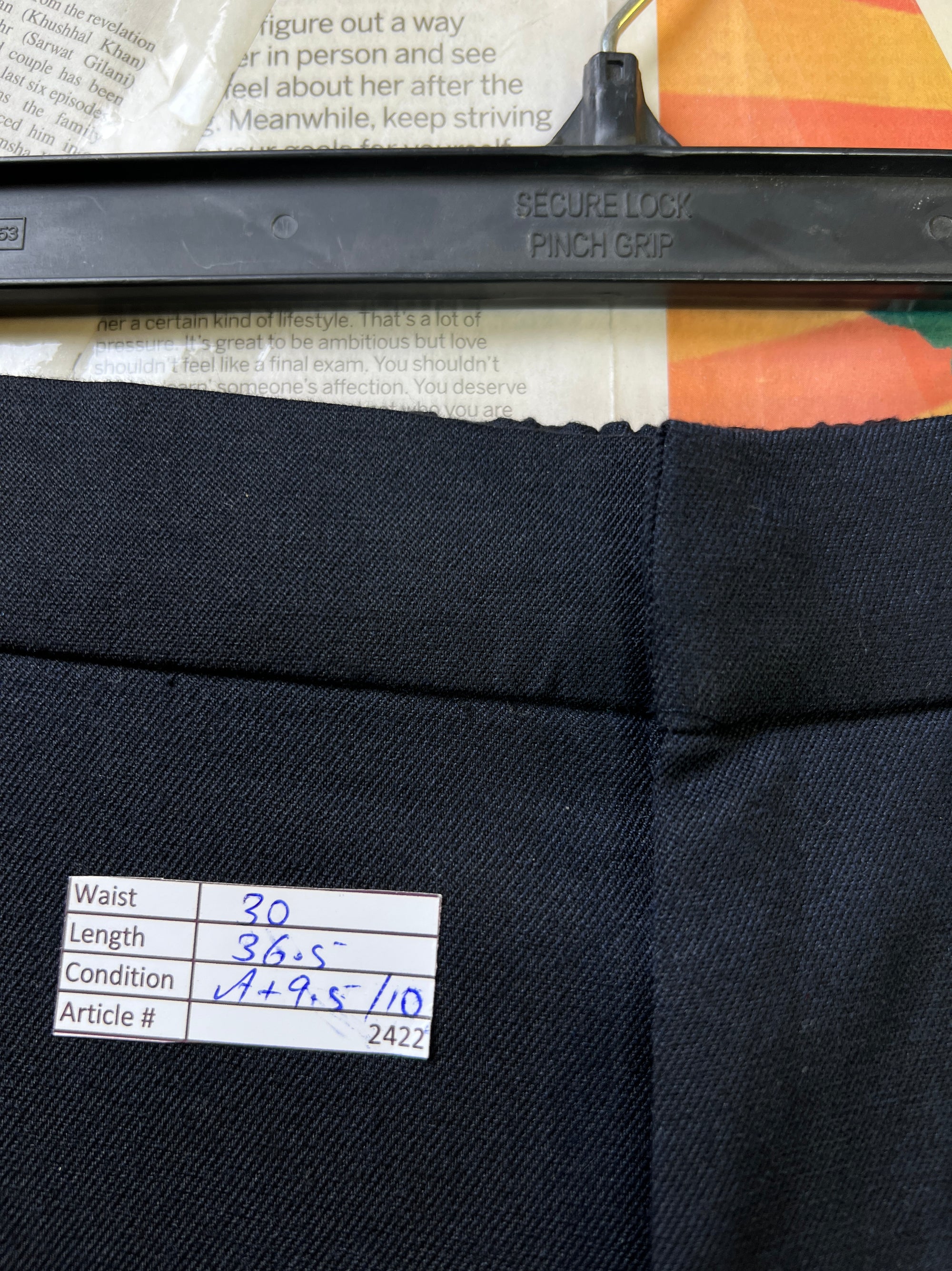 Zara® Waist: 30" | Midnight Blue | Trouser Pants | 2422 - Genuine Maal