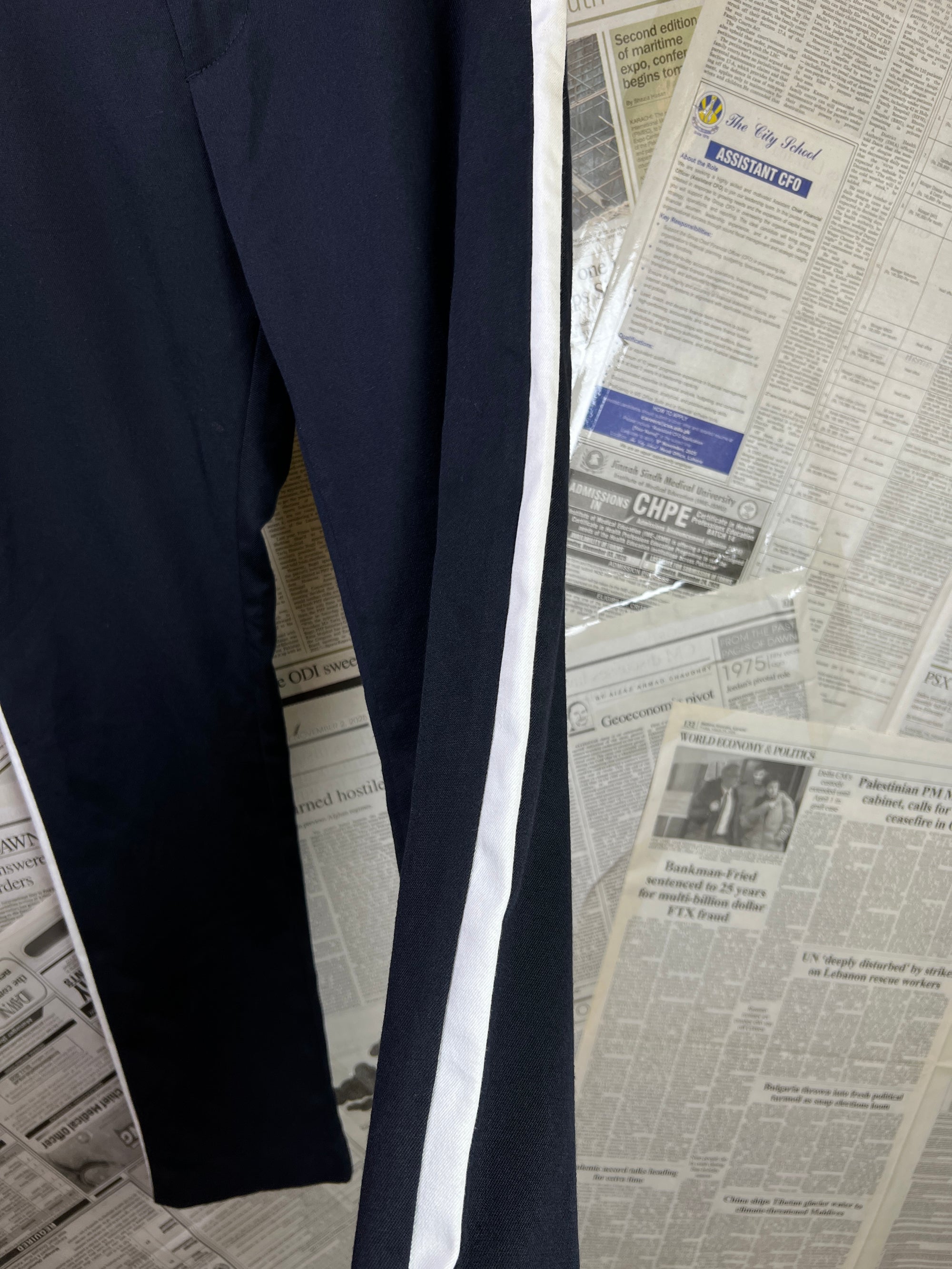 Zara® Waist: 30" | Midnight Blue | Trouser Pants | 2422 - Genuine Maal