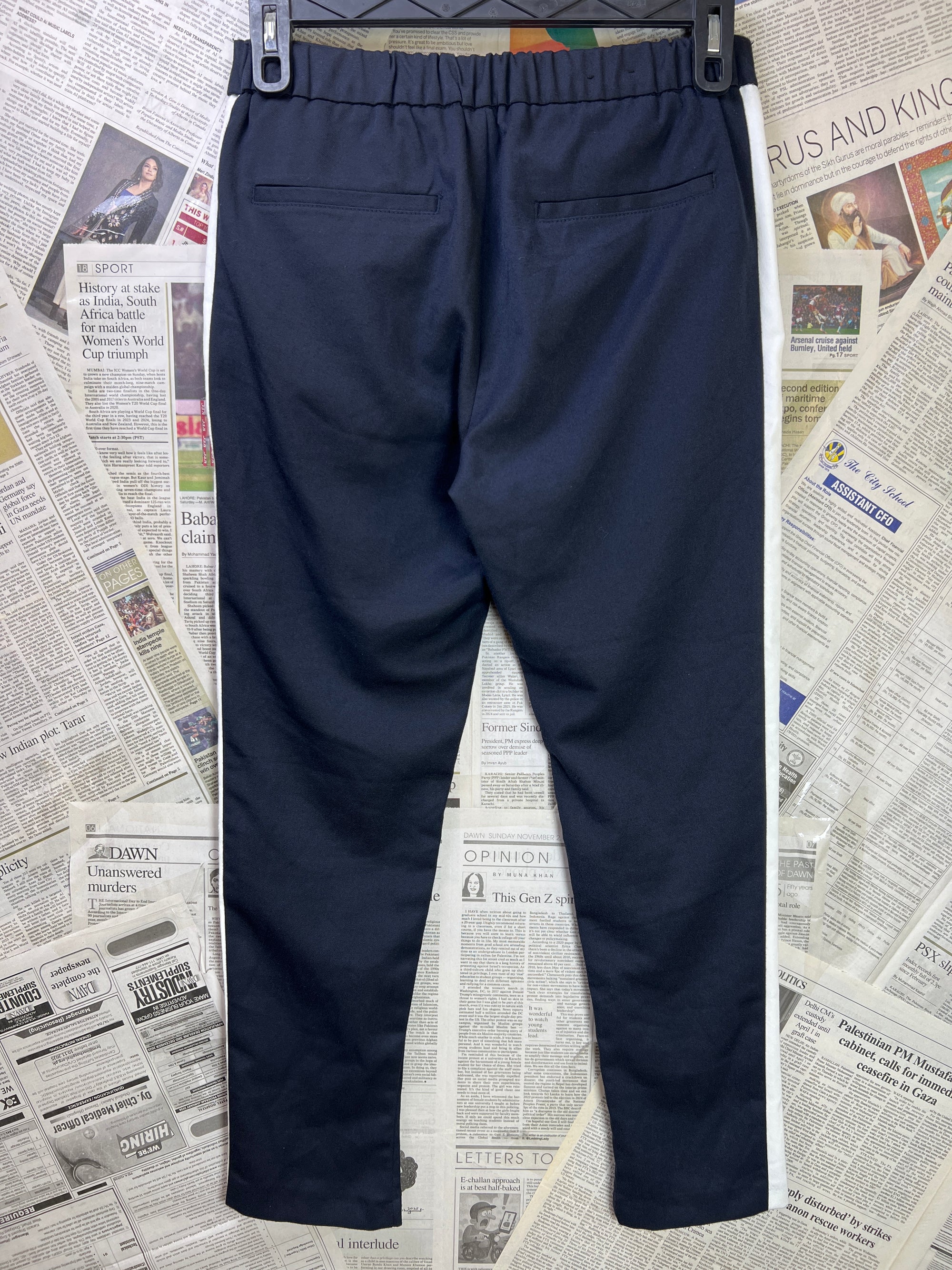 Zara® Waist: 30" | Midnight Blue | Trouser Pants | 2422 - Genuine Maal