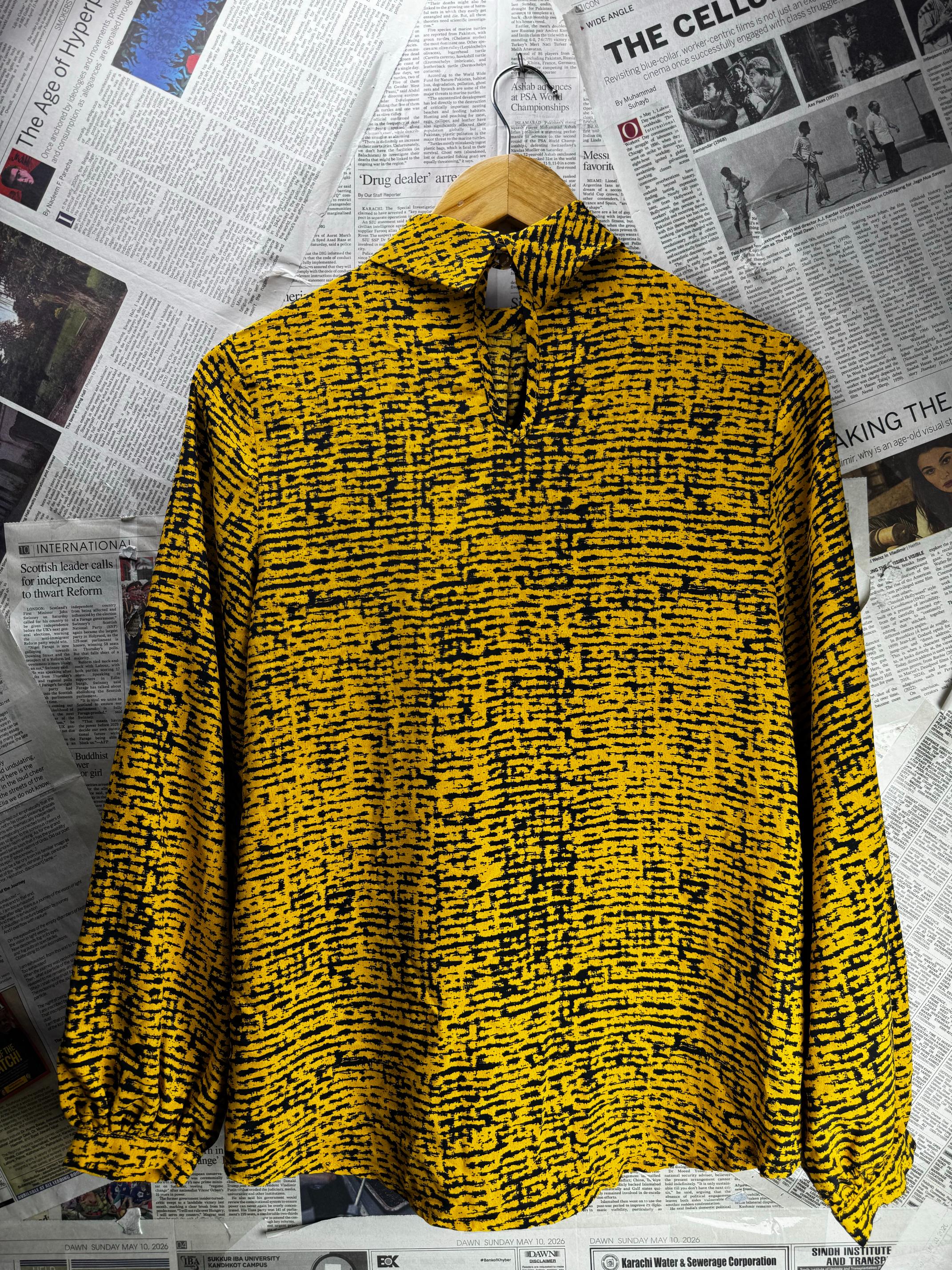 Primark® Small | Bust: 17.5" | Abstract | Shirt | B8 - 5715 - Genuine Maal