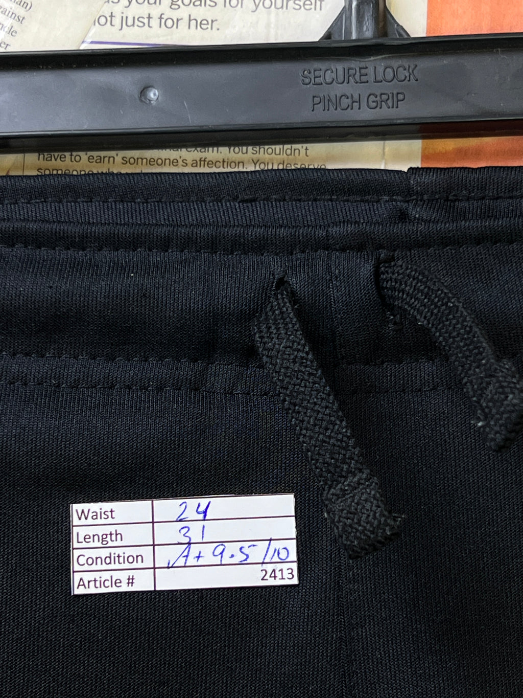 N*ke® Waist: 24" | Black | Trouser | Stretch Lining | 2413 - Genuine Maal