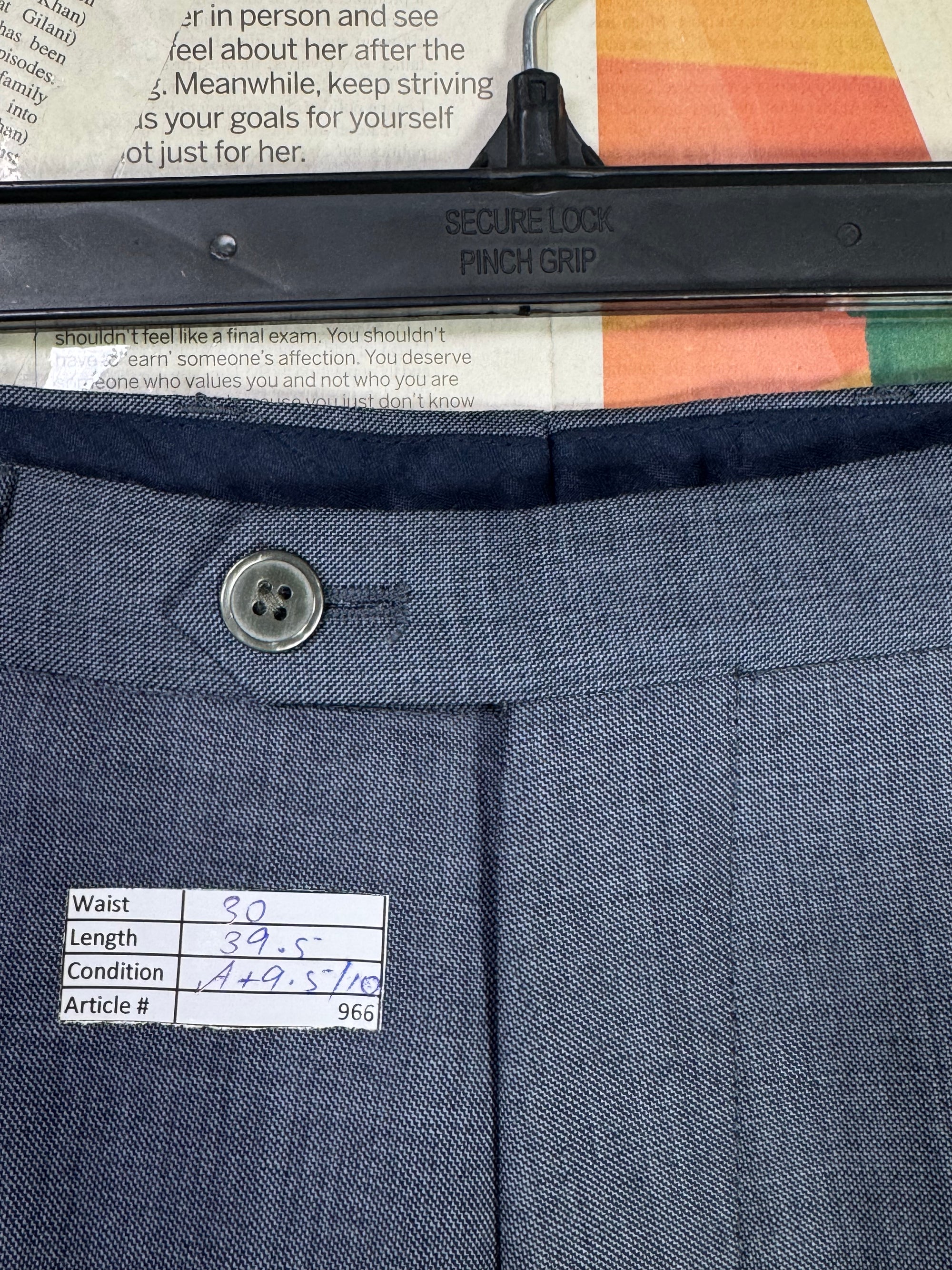 Next® Waist: 30" | Grey | Pant | Fit: Regular | Wool Blend | 966 - Genuine Maal