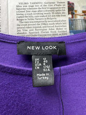 New Look® Medium | Bust: Oversize | Purple | Crop Top | B8 - 5727 - Genuine Maal