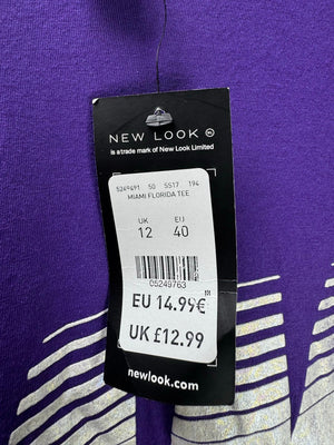New Look® Medium | Bust: Oversize | Purple | Crop Top | B8 - 5727 - Genuine Maal