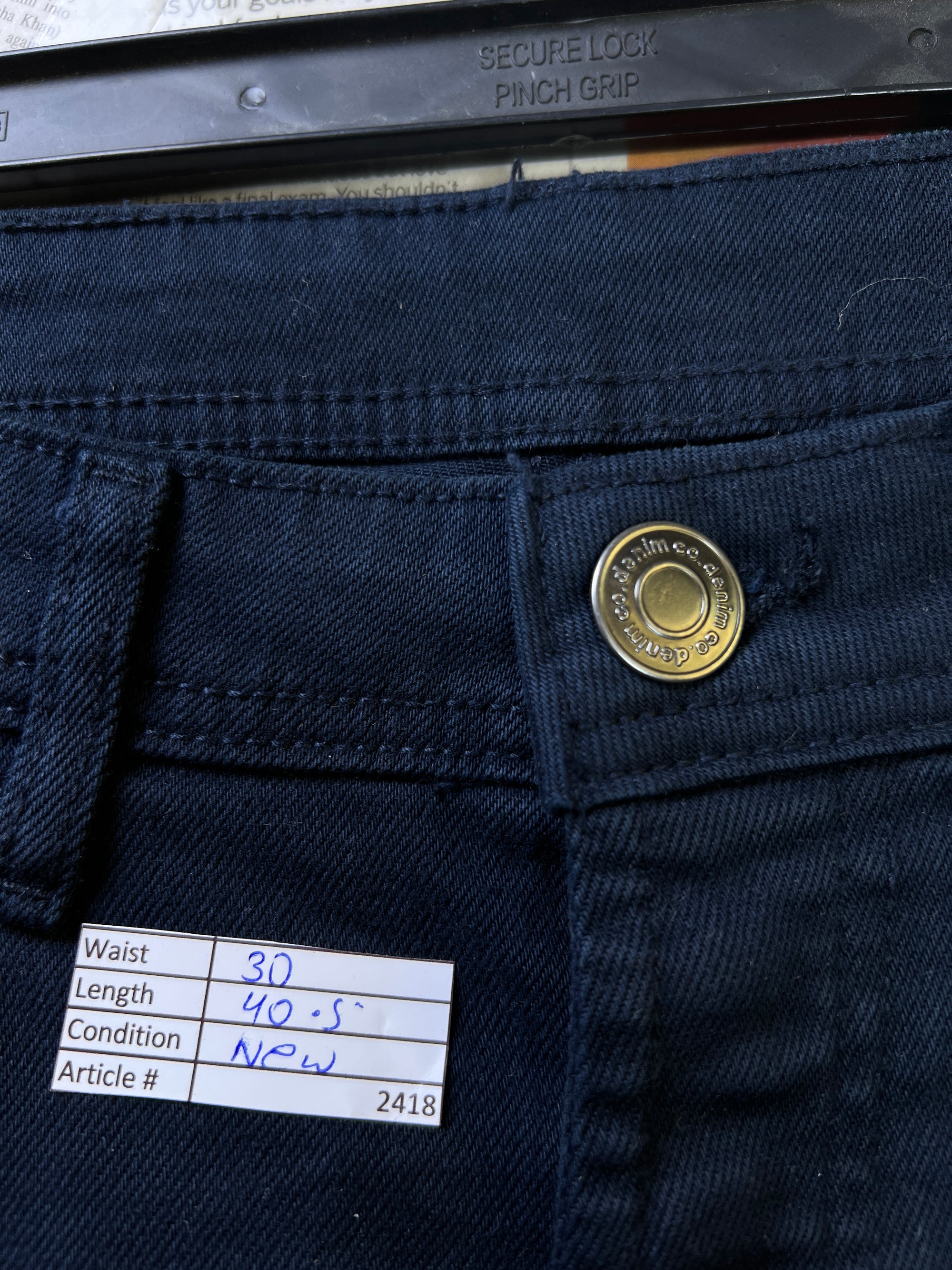 Denim Co® Waist: 30" | Blue | Denim Pant | Straight Fit | 2418 - Genuine Maal