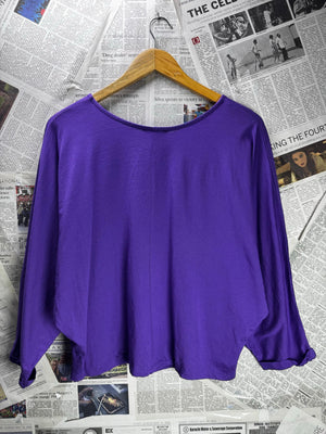 New Look® Medium | Bust: Oversize | Purple | Crop Top | B8 - 5727 - Genuine Maal