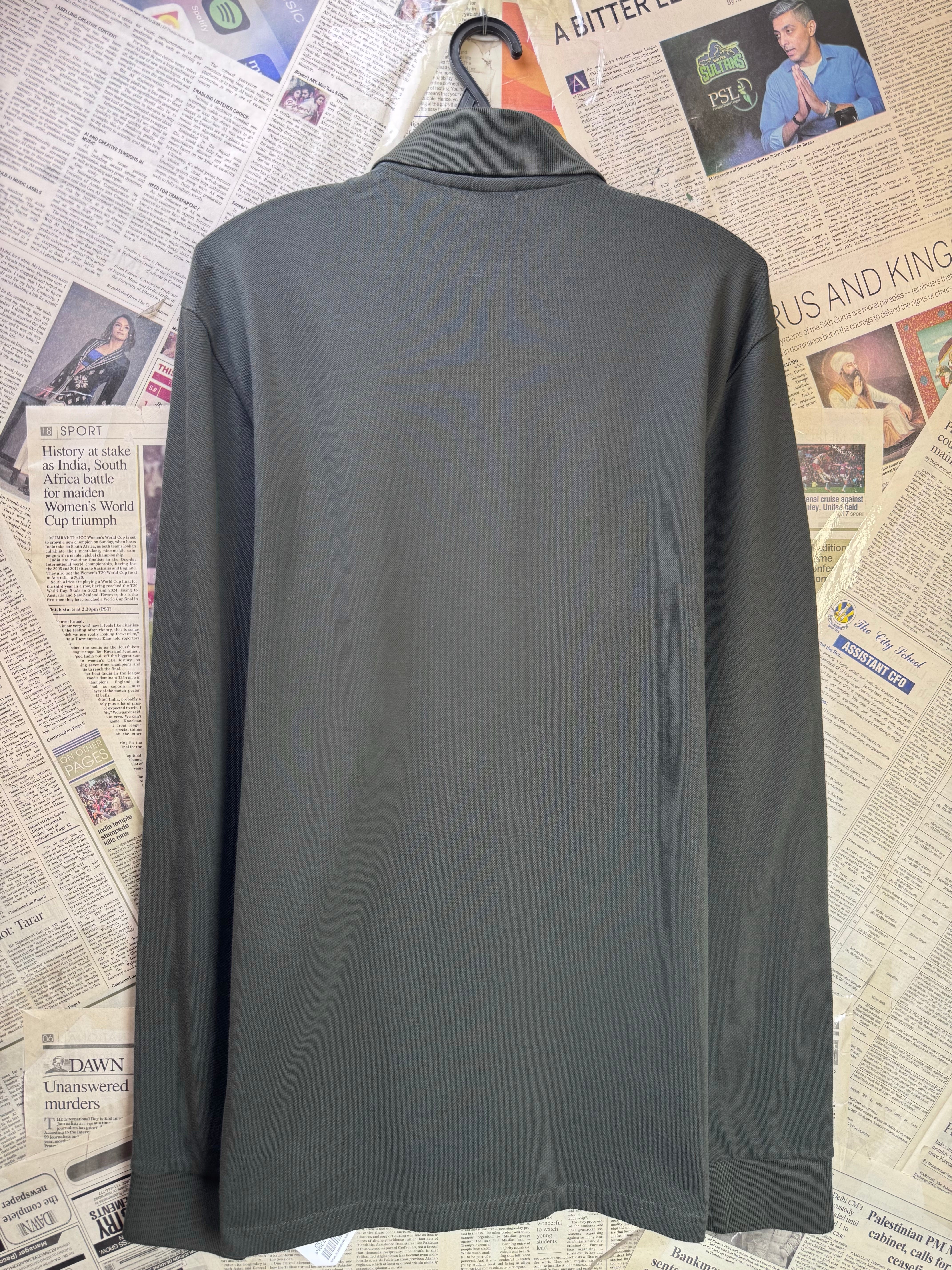 G - Start Raw® Small | Chest: 19.5" | Grey | Polo Shirt | Cotton - Elastane | 4281 - Genuine Maal