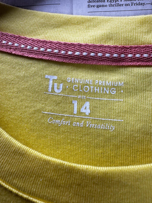 Tu® Small | Bust: 17.5" | Yellow | T-Shirt | B8 - 5894 - Genuine Maal