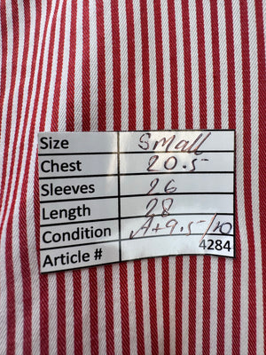 ETON® Small | Chest: 20.5" | Red Stripe | 15.75" collar Shirt | Cotton | 4284 - Genuine Maal