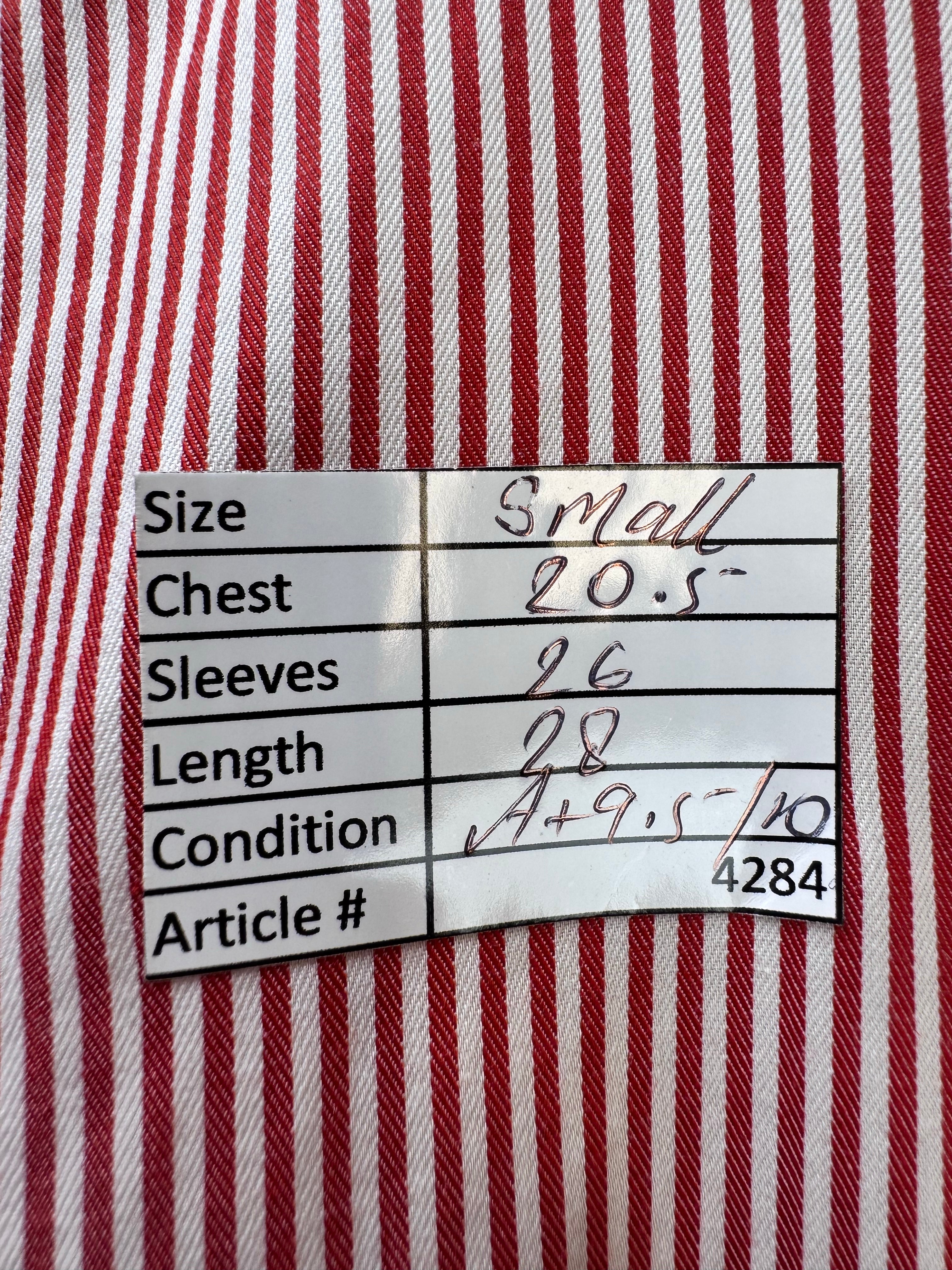 ETON® Small | Chest: 20.5" | Red Stripe | 15.75" collar Shirt | Cotton | 4284 - Genuine Maal