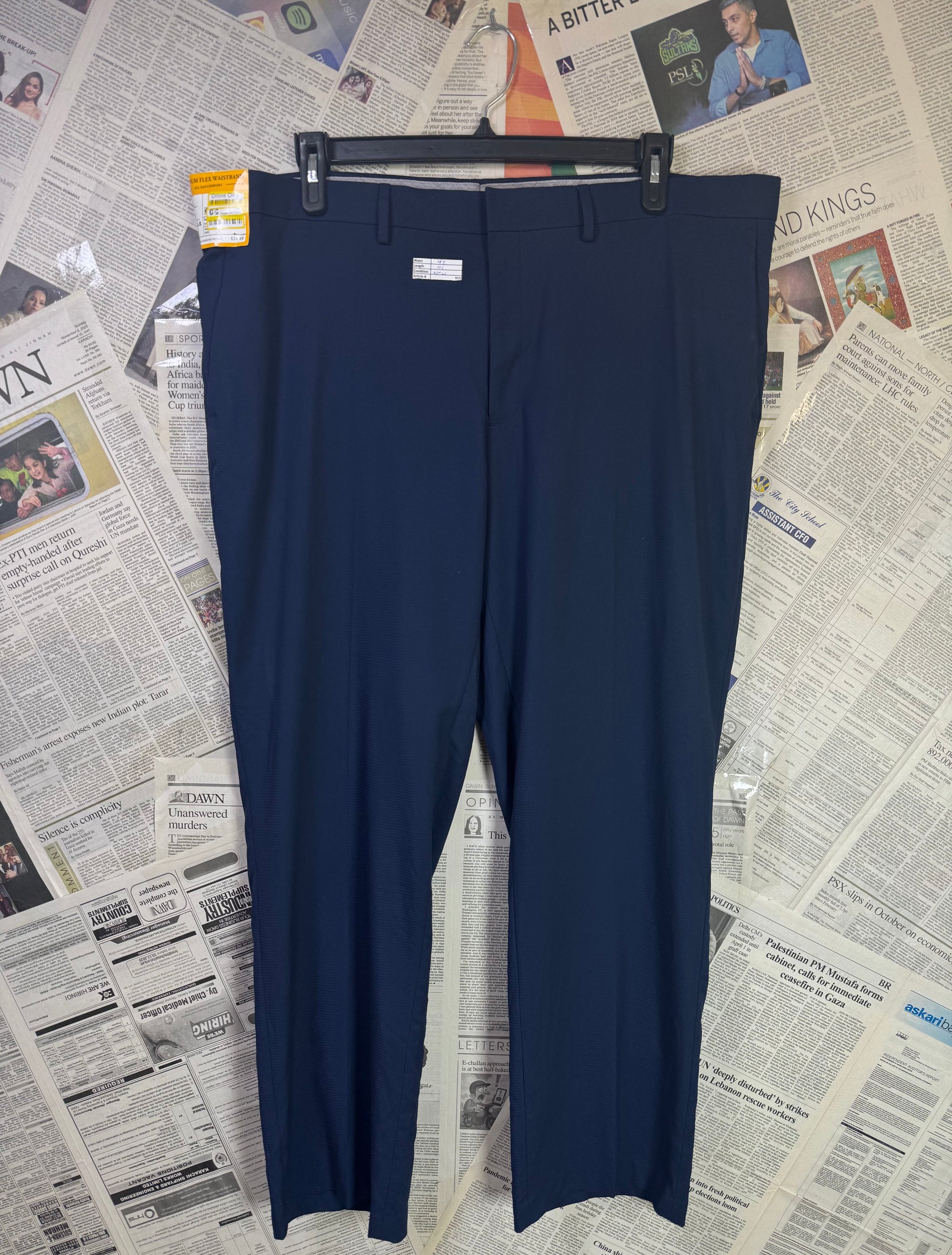 Haggar® Waist: 42" | Navy | Dress Pant | 955 - Genuine Maal