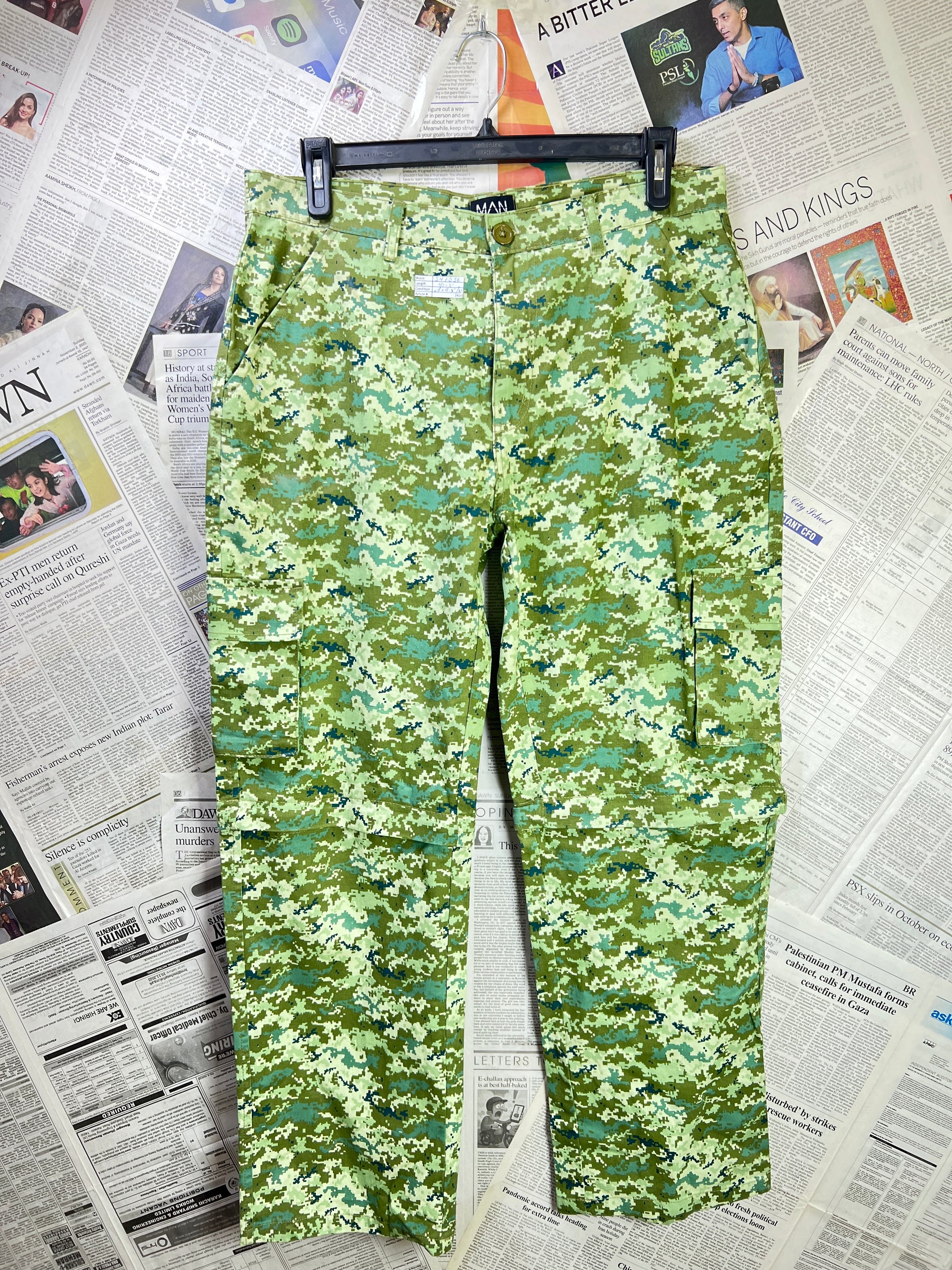 MAN® Waist: 34" to 36" | Marine | Cargo Trouser convertible to Shorts| 2420 - Genuine Maal