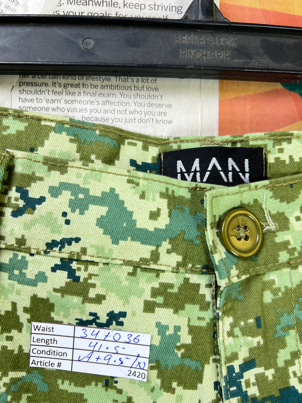 MAN® Waist: 34" to 36" | Marine | Cargo Trouser convertible to Shorts| 2420 - Genuine Maal