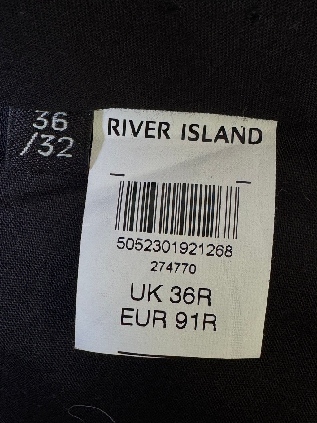 River Island® Waist: 36" | Grey | Dress Pant | 941 - Genuine Maal