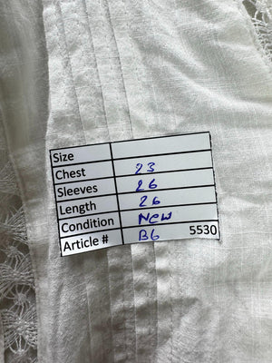 Primark® XL | Bust: 23" | White | Blouse Shirt | B6 - 5530 - Genuine Maal