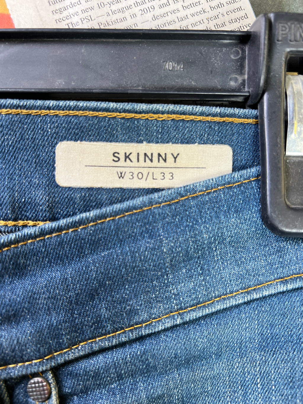 M&S® Waist: 30" to 32" | Blue | Distressed Denim Pant | 2434 - Genuine Maal