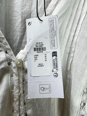 Primark® XL | Bust: 23" | White | Blouse Shirt | B6 - 5530 - Genuine Maal