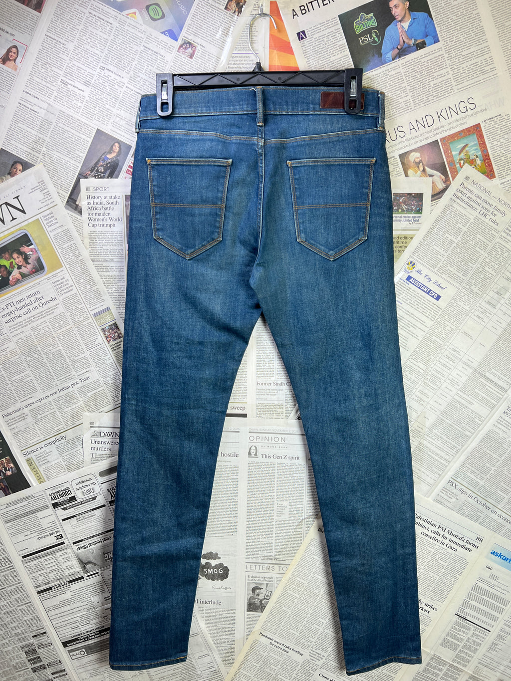 M&S® Waist: 30" to 32" | Blue | Distressed Denim Pant | 2434 - Genuine Maal
