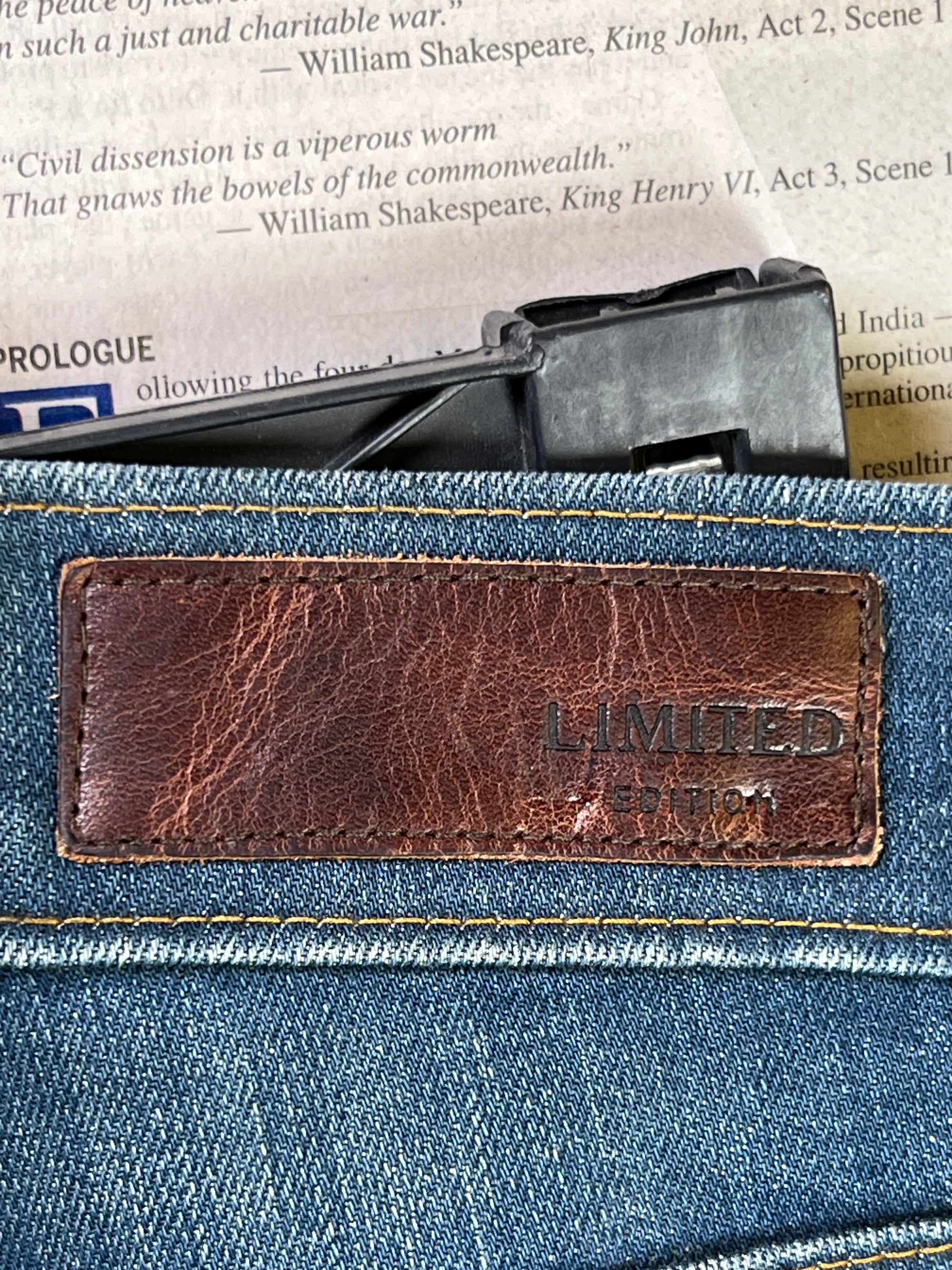 M&S® Waist: 30" to 32" | Blue | Distressed Denim Pant | 2434 - Genuine Maal