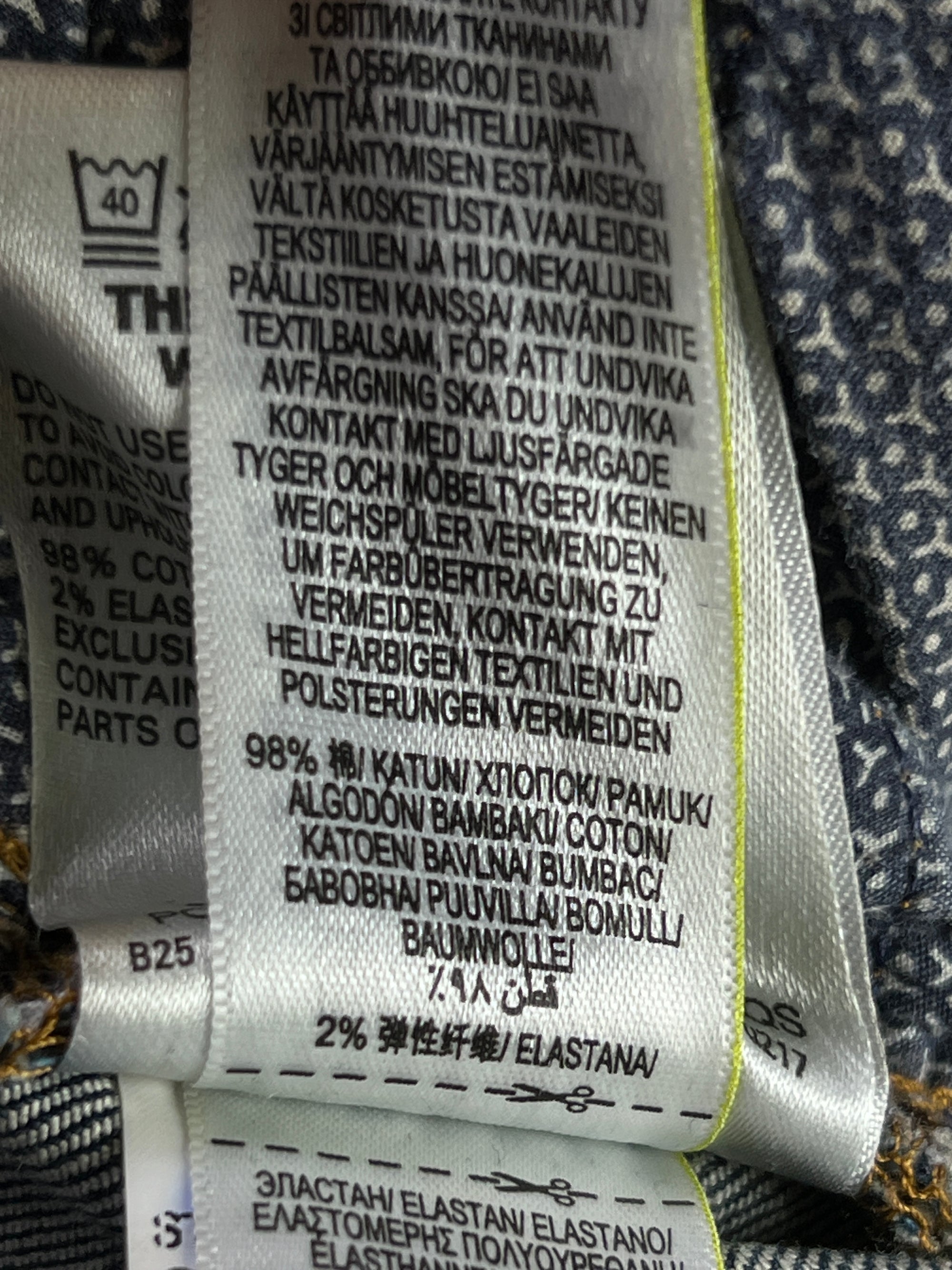 M&S® Waist: 30" to 32" | Blue | Distressed Denim Pant | 2434 - Genuine Maal