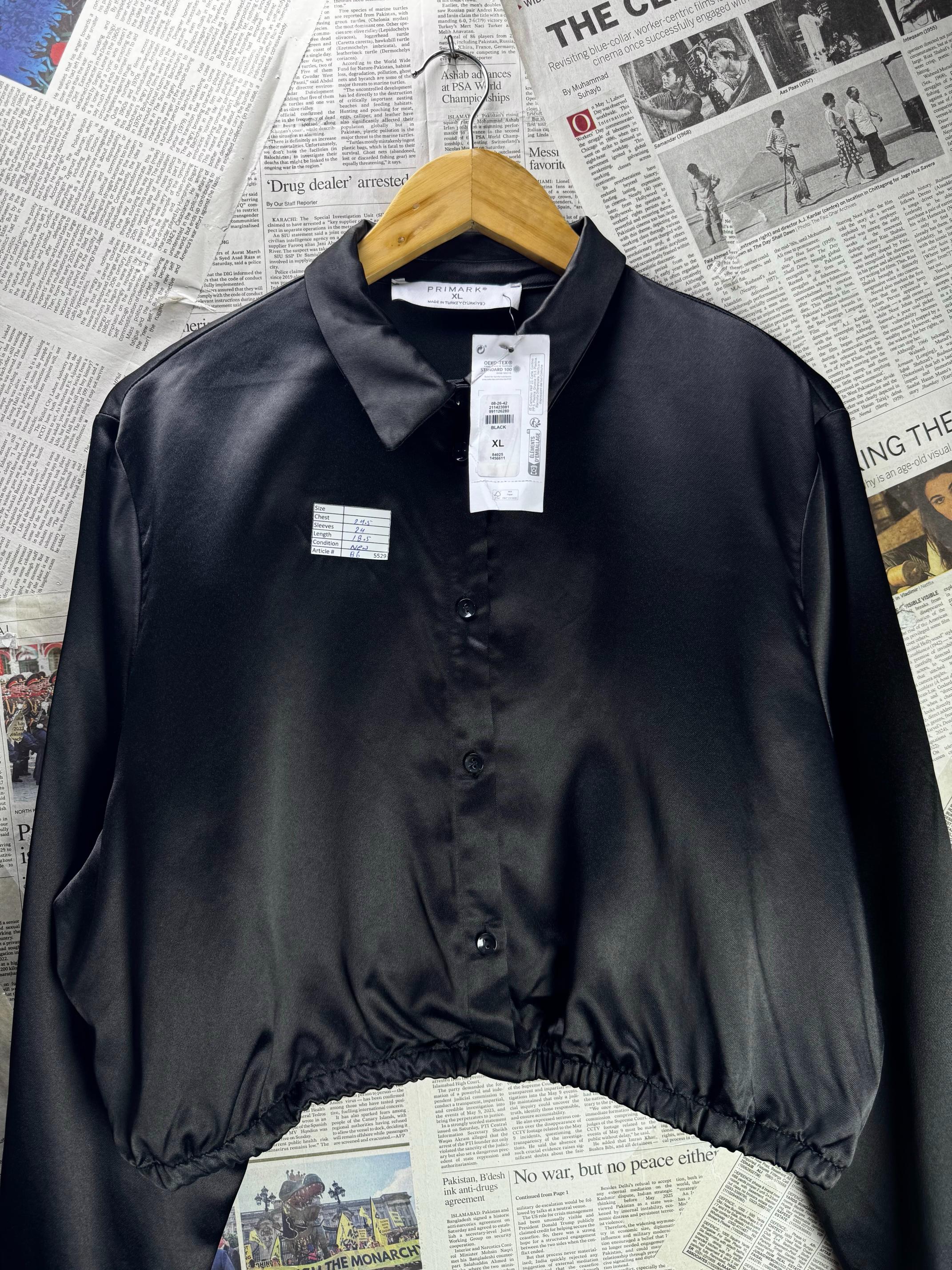 Primark® XXL | Bust: 24.5" | Black | Crop Top | B6 - 5529 - Genuine Maal