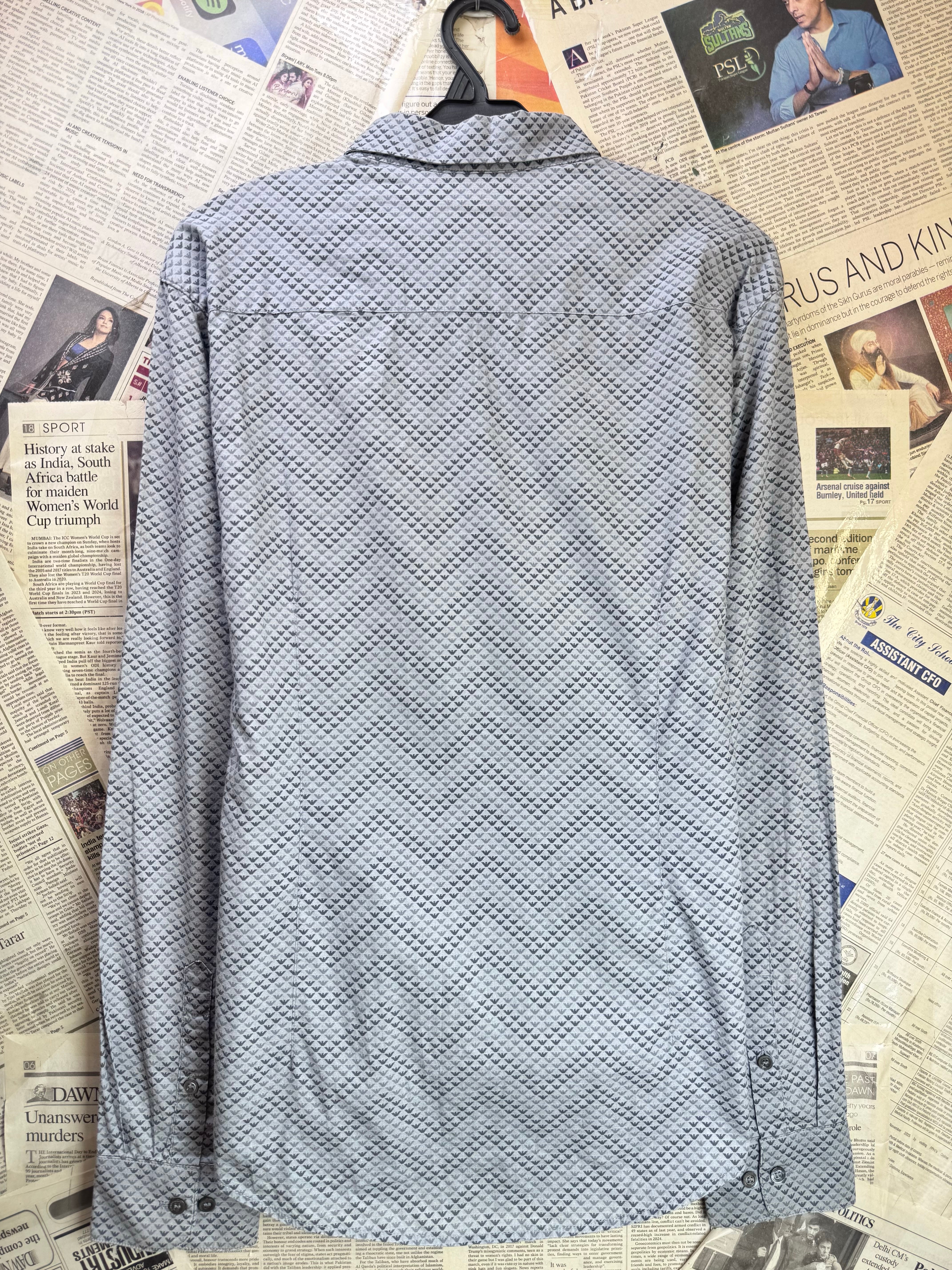 Emporio Armani® Small | Chest: 20" | Grey | Shirt | 4290 - Genuine Maal