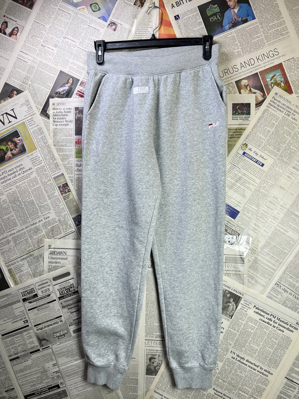 Fila® Waist: 28" to 30" | Grey | Trouser | Fleece Lining | 2414 - Genuine Maal