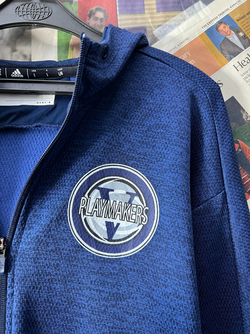 Adid*s® Large | Chest: 24" | Blue | Jacket - Genuine Maal