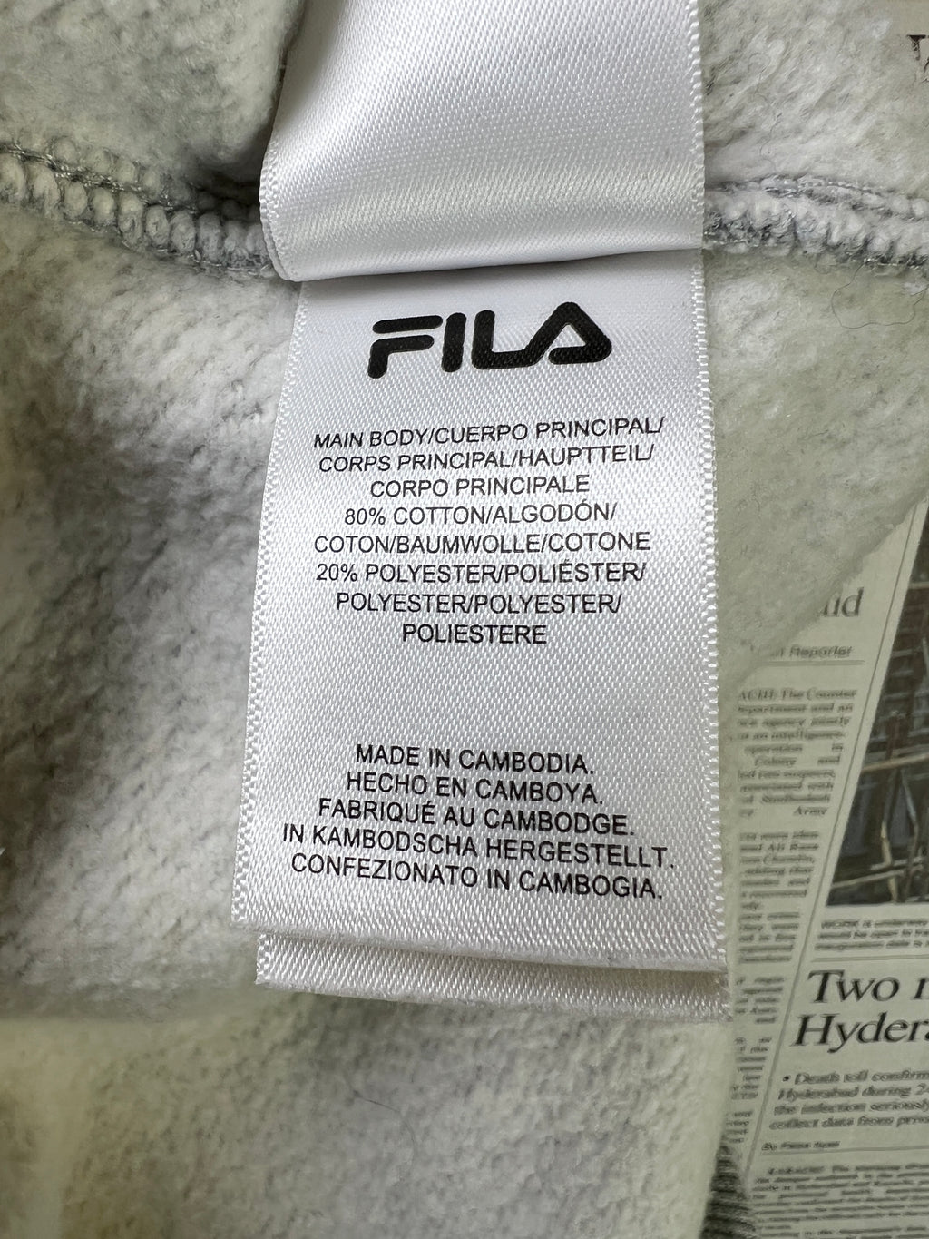 Fila® Waist: 28" to 30" | Grey | Trouser | Fleece Lining | 2414 - Genuine Maal