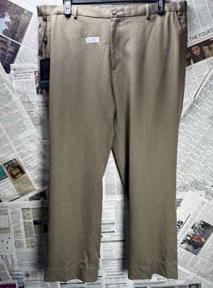 Taylor & Wright® Waist: 40" | Brown | Regular Fit Dress Pants | Polyester | M3 - 2527 - Genuine Maal