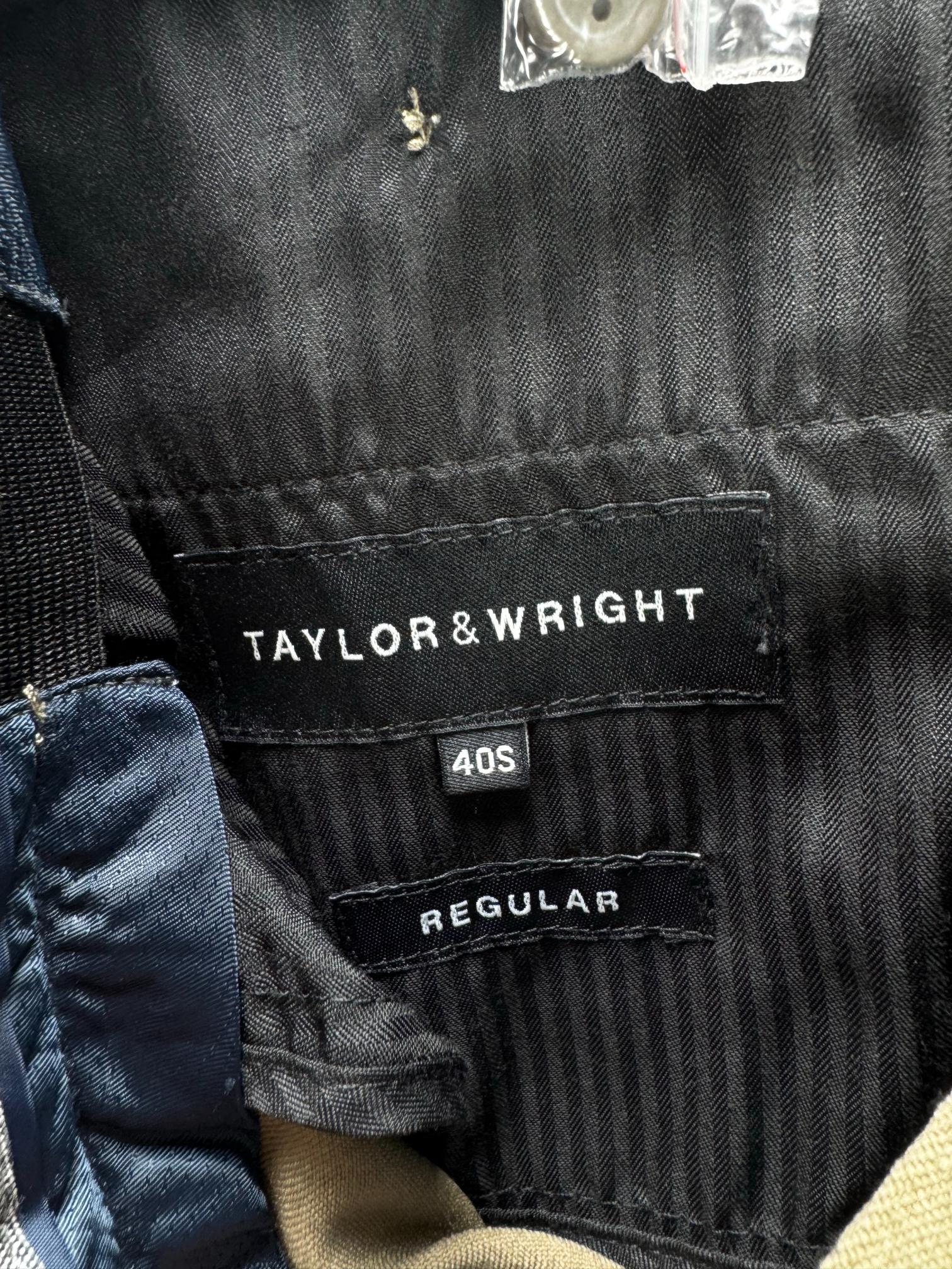 Taylor & Wright® Waist: 40" | Brown | Regular Fit Dress Pants | Polyester | M3 - 2527 - Genuine Maal