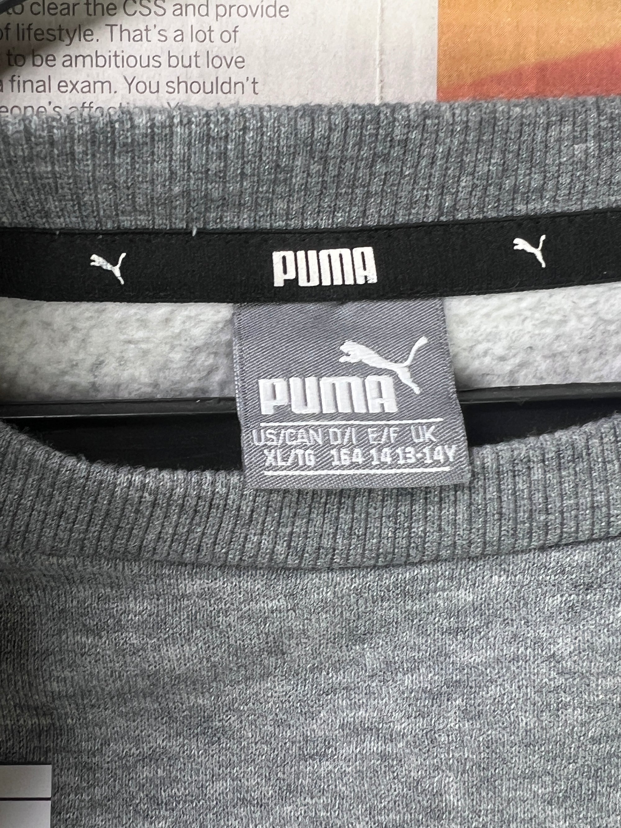 P*ma® Small | Chest: 19.5" | Grey | Sweat Shirt | Fleece Lining | 1985 - Genuine Maal