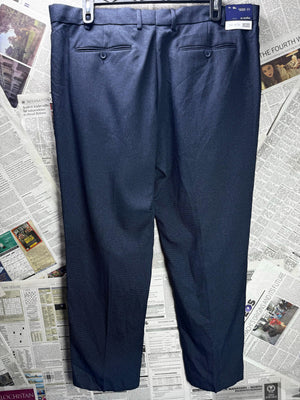F&F® Waist: 40" to 42" | Blue | Regular Fit Dress Pants | Polyester | M3 - 25122 - Genuine Maal