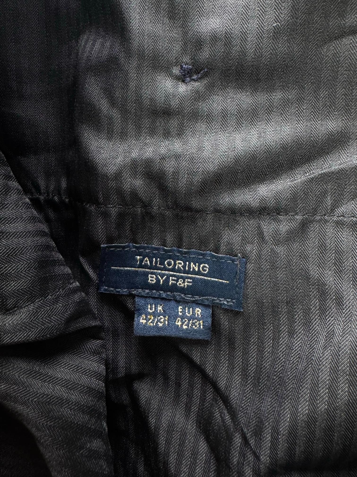 F&F® Waist: 40" to 42" | Blue | Regular Fit Dress Pants | Polyester | M3 - 25122 - Genuine Maal