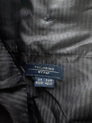F&F® Waist: 40" to 42" | Blue | Regular Fit Dress Pants | Polyester | M3 - 25122 - Genuine Maal